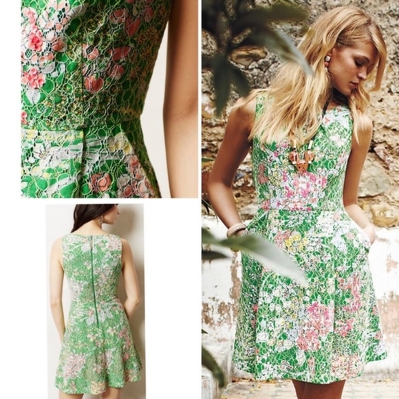 Anthropologie Dresses & Skirts - ANTHROPOLOGIE MAEVE LACED VERBENA DRESS FLORAL